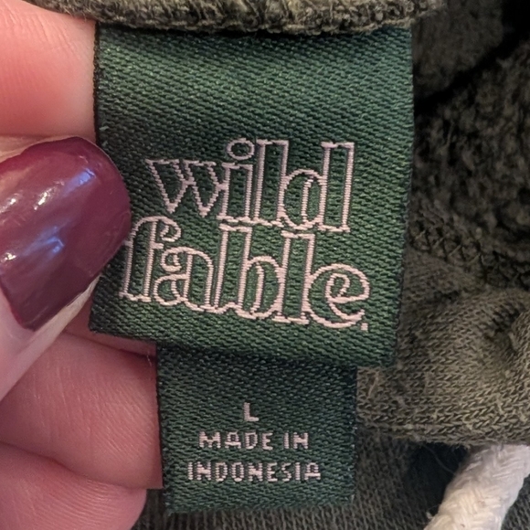 Wild Fable Forest Green Hoodie - Picture 3 of 3